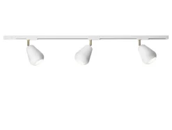 Skinnesystem ^ Nuura Aps Nuura loftlampe Anoli Spot Track 3, guld/hvid, 3 lyskilder
