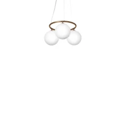 Lysekroner ^ Nuura Aps Nuura lysekrone Miira 3 Circular, Ø 54 cm, bronze/opal