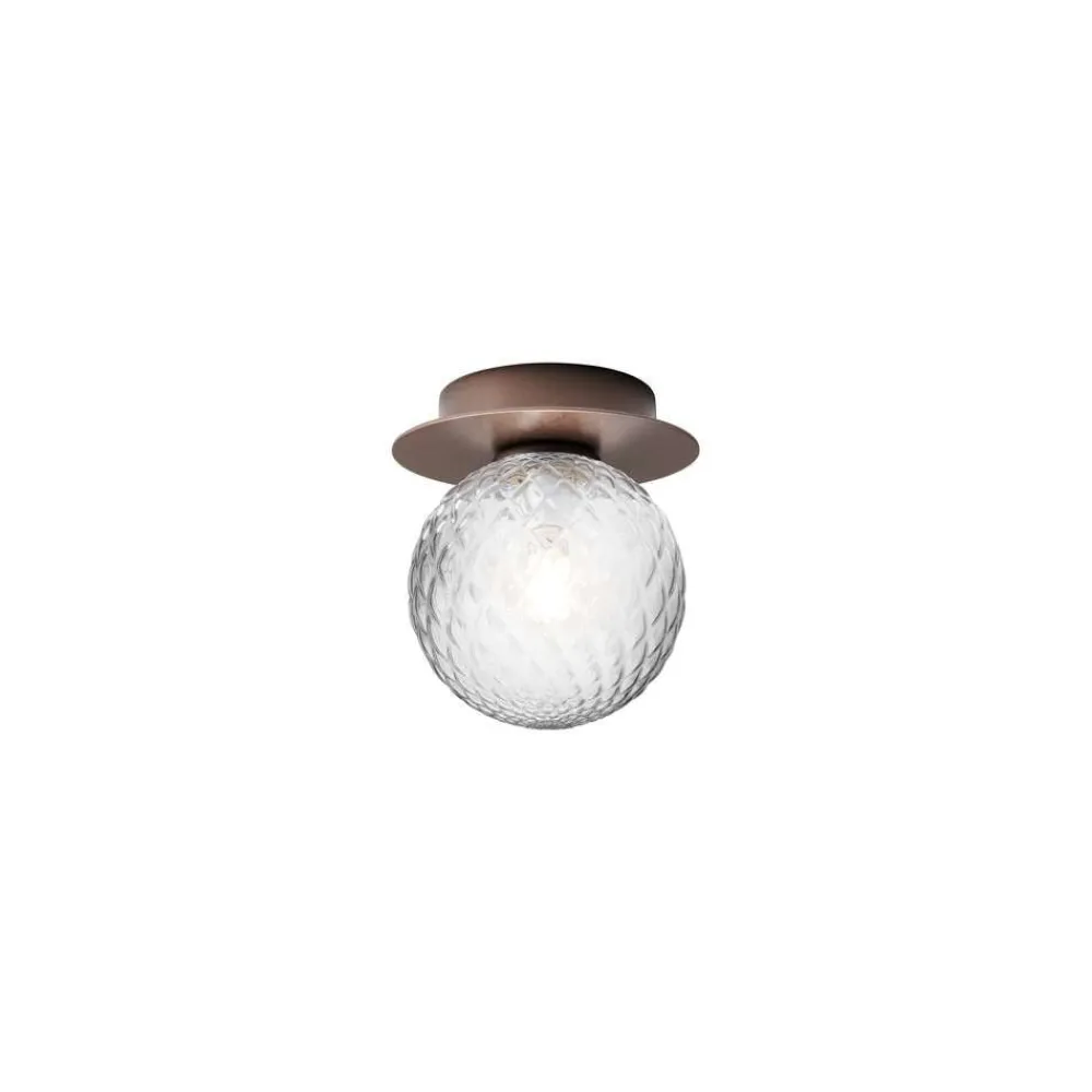 Nuura Aps Væg- Og Spejllamper > Nuura væglampe Liila 1, Ø 14 cm, IP44, bronze/klar