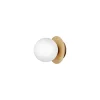Nuura Aps Væg- Og Spejllamper > Nuura væglampe Liila 1, Ø 14 cm, IP44, guld/opal