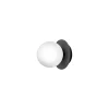 Væg- Og Spejllamper ^ Nuura Aps Nuura væglampe Liila 1, Ø 14 cm, IP44 , sort/opal