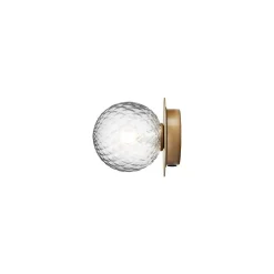 Væg- Og Spejllamper ^ Nuura Aps Nuura væglampe Liila 1, IP44, Ø 14 cm, guld/klar
