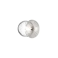 Væg- Og Spejllamper ^ Nuura Aps Nuura væglampe Liila 1, IP44, Ø 16,5 cm, sølv/klar