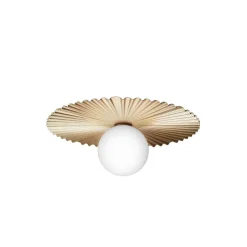 Nuura Aps Væg- Og Spejllamper > Nuura væglampe Liila Muuse, Ø 42 cm, IP44, guld/opal