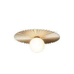 Nuura Aps Væg- Og Spejllamper > Nuura væglampe Liila Muuse, Ø 42 cm, IP44, guld/opal