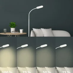 Briloner Arbejdsrum/Kontor|Gulvlamper > Office Step LED-gulvlampe, hvid, kan dæmpes, CCT