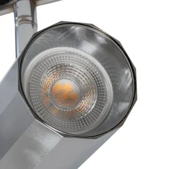 Loftlamper|Spotlights ^ Lucea Oktano loftspot, kromfarvet Længde 30 cm 2 lyskilder metal