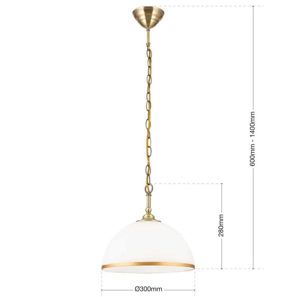 Pendellamper ^ ORION Old Lamp hængelampe, 1 lyskilde, kædeophæng