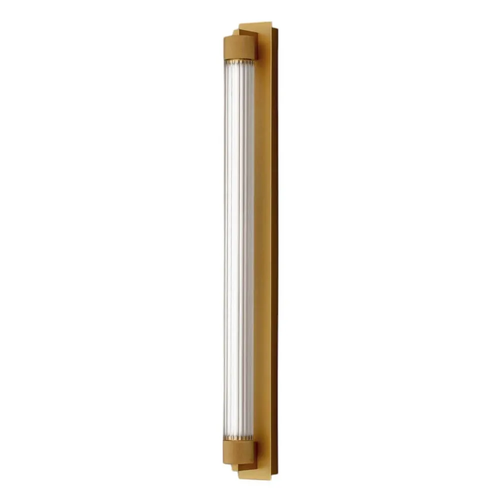 OLEV Væg- Og Spejllamper > LED-væglampe CHARMER, brun, metal/glas, 2.700 K IP44