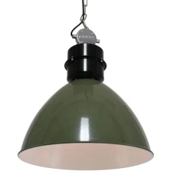 Steinhauer Pendellamper|Pendellamper > Olivengrøn Frisk pendellampe i industridesign