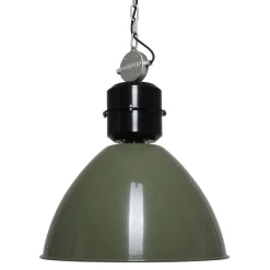 Steinhauer Pendellamper|Pendellamper > Olivengrøn Frisk pendellampe i industridesign