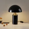 Oluce Bordlamper > Atollo bordlampe, aluminium, Ø 25 cm, sort