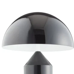Oluce Bordlamper > Atollo bordlampe, aluminium, Ø 25 cm, sort