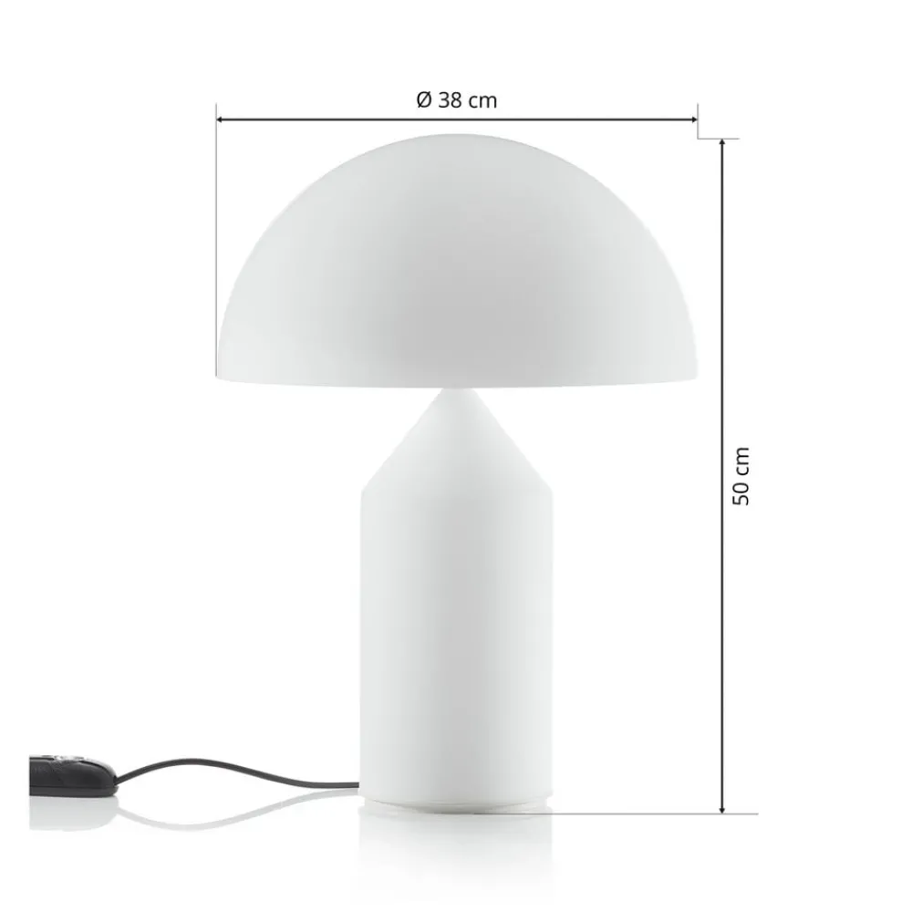 Bordlamper ^ Oluce Atollo - bordlampe i Murano-glas, 50 cm