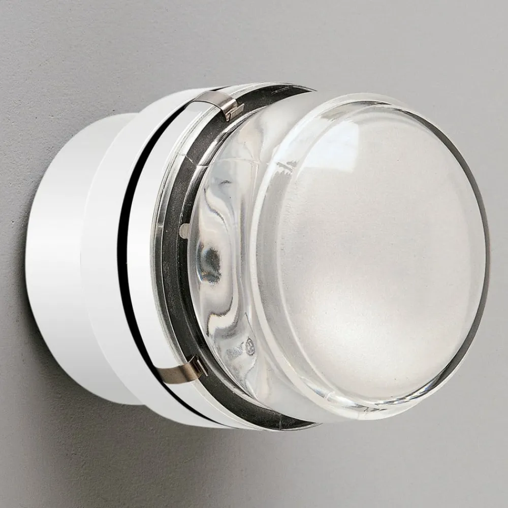 Oluce Væg- Og Spejllamper > Fresnel - Væglampe med glaslinse IP44, hvid
