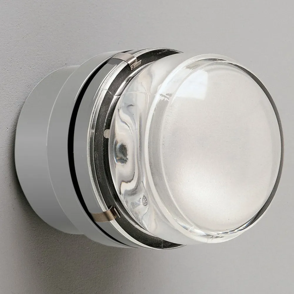 Oluce Væg- Og Spejllamper > Fresnel - Væglampe med glaslinse IP44, grå