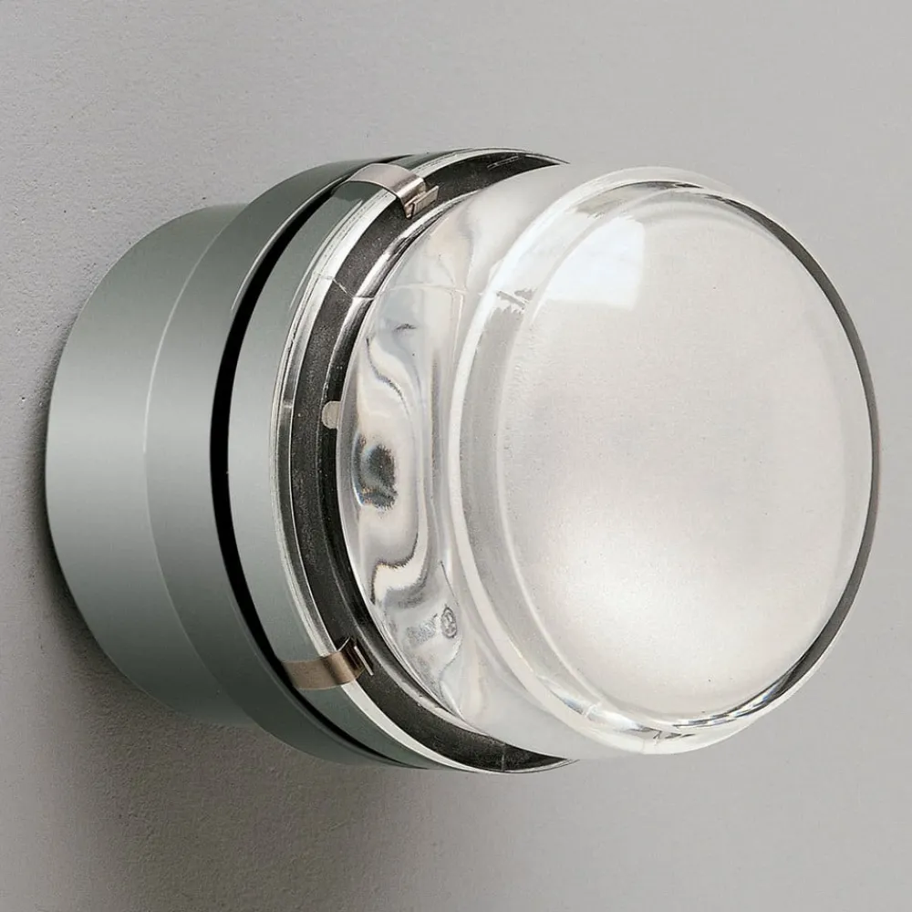 Oluce Væg- Og Spejllamper > Fresnel - Væglampe med glaslinse IP44 krom