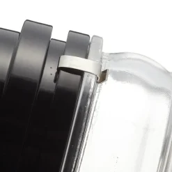 Oluce Væg- Og Spejllamper > Fresnel væglampe m. glaslinse IP44 sort