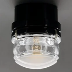 Oluce Væg- Og Spejllamper > LED-væglampe Fresnel, sort, aluminium, glas, 2.700 K