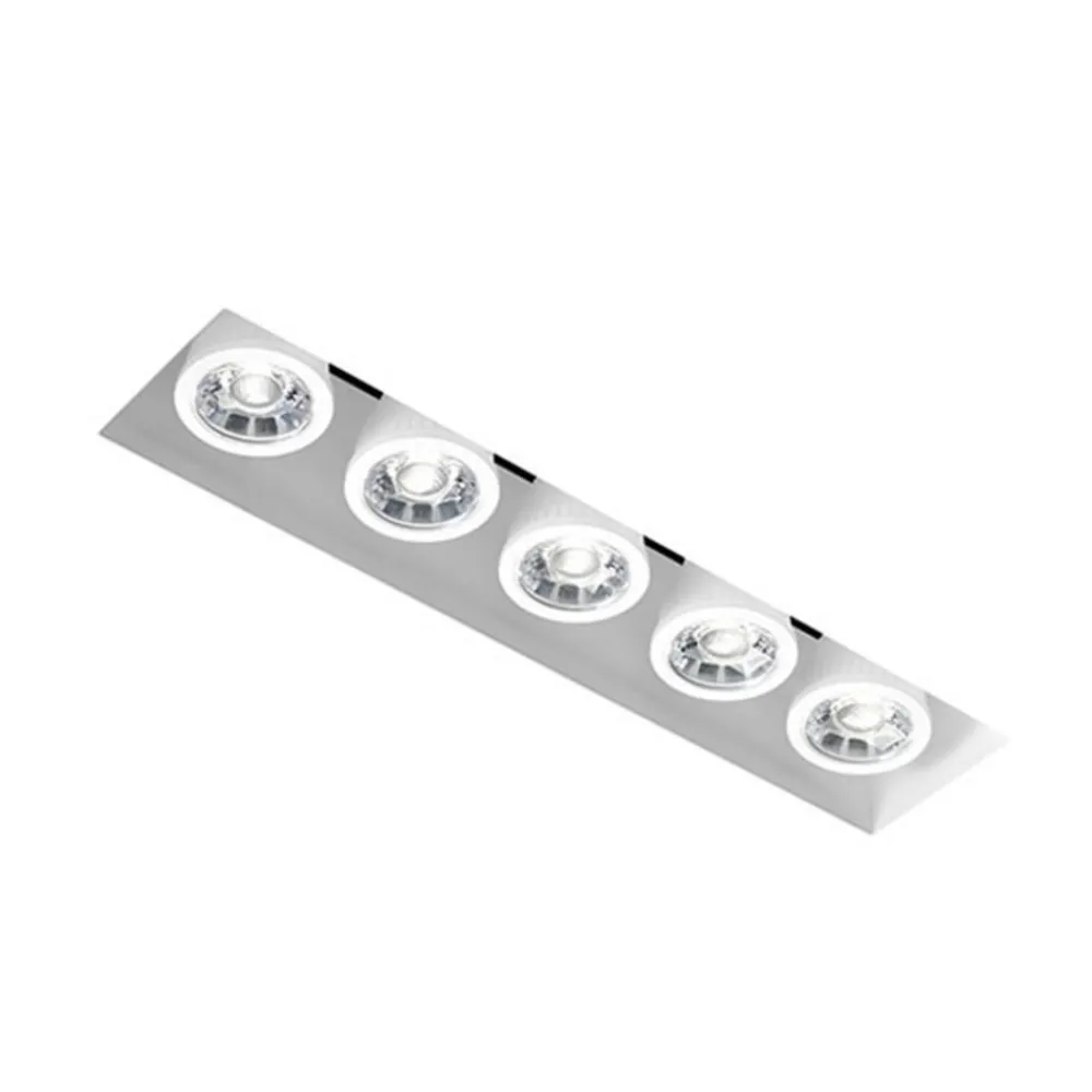 Indbygningsspots ^ TECNICO by Sforzin Olympia T233 downlight, 5 lyskilder