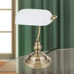 ORION Arbejdsrum/Kontor|Bordlamper > Onella bordlampe i banklampe opal