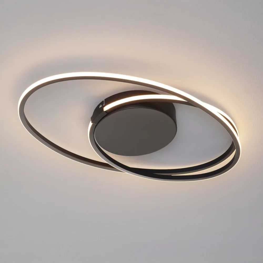 Loftlamper ^ Freelight Ophelia LED-loftlampe, sort