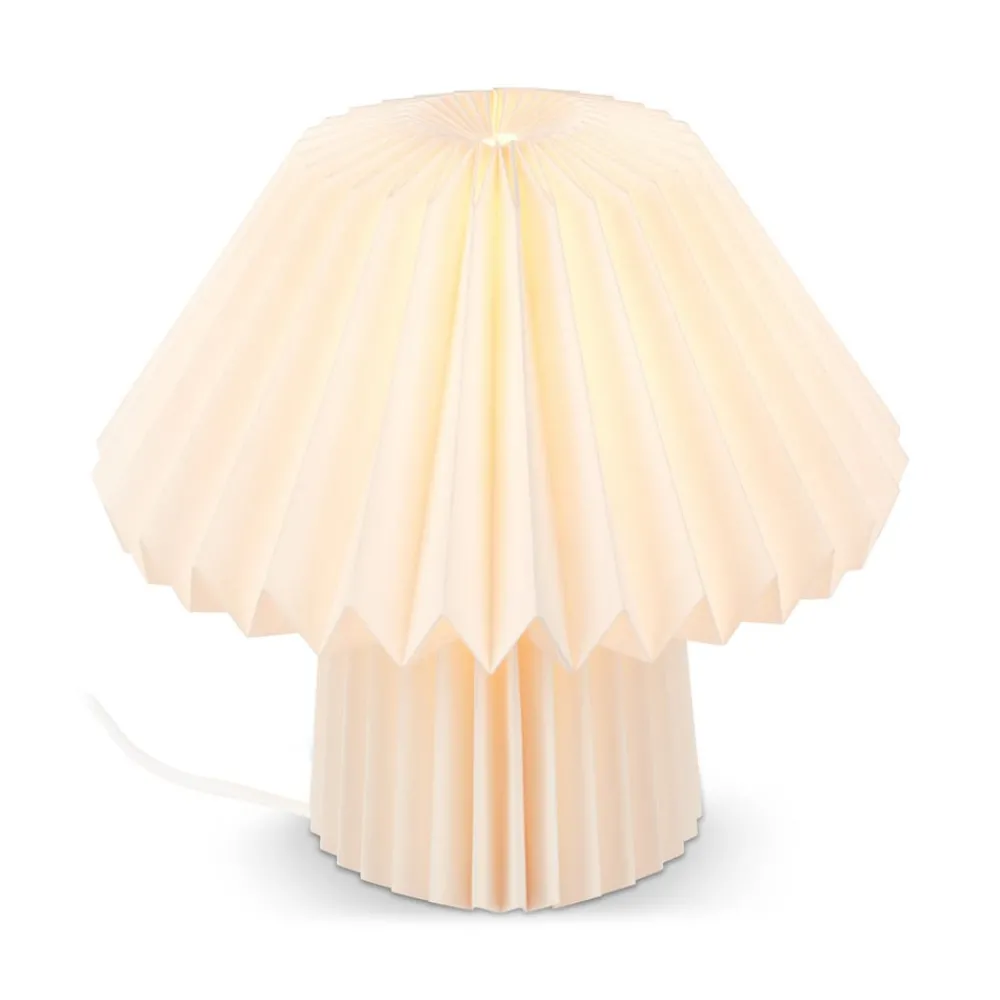 Bordlamper ^ Briloner Origami bordlampe af hvidt papir, 27x26cm