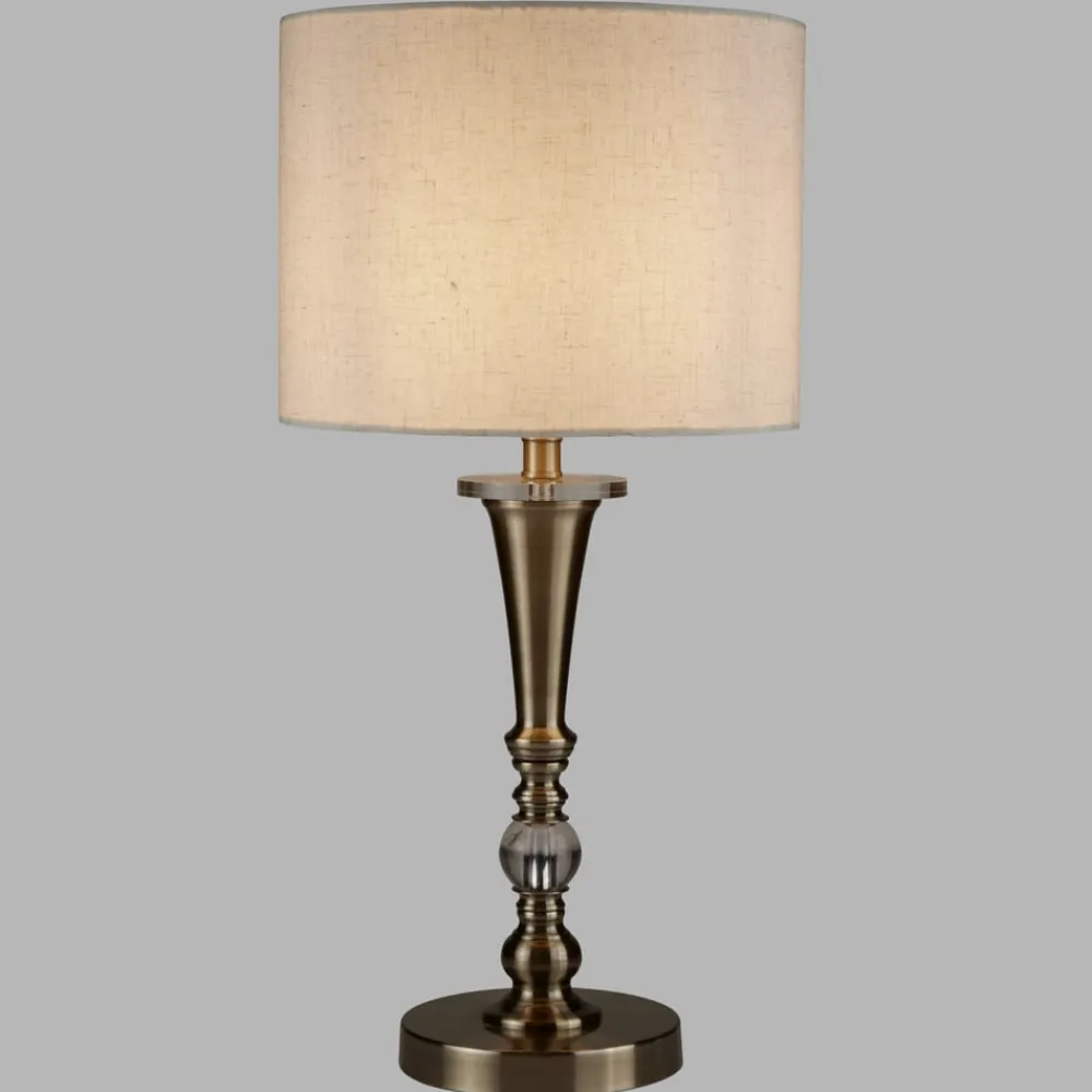 Searchlight Bordlamper > Oscar bordlampe med skærm i hørlook