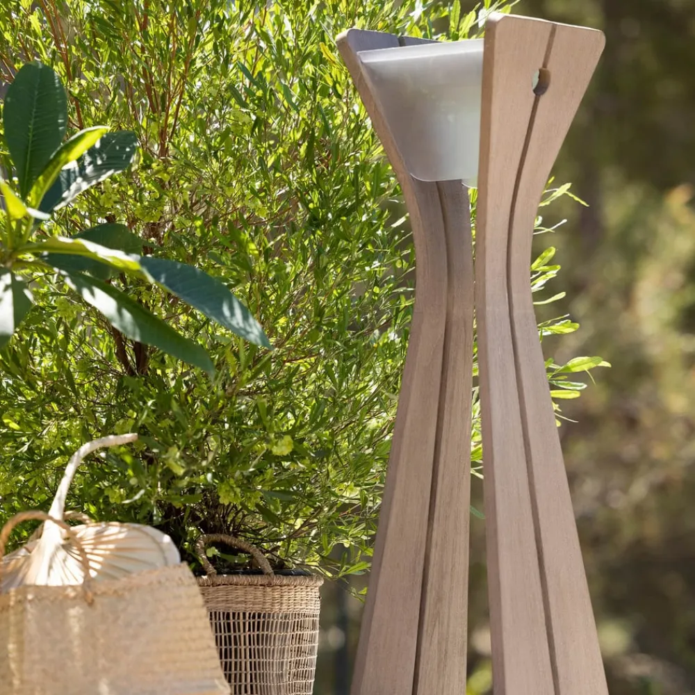 Les Jardins Solcelle Lampe Med Sensor|Solcellelamper > Osmoz LED-solcellelampe af Duratek, grå