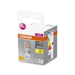 OSRAM Led Pærer > Base PIN LED-stiftsokkelpære G9 2,6 W 320 lm 5 stk