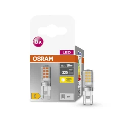 OSRAM Led Pærer > Base PIN LED-stiftsokkelpære G9 2,6 W 320 lm 5 stk
