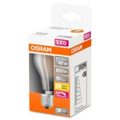OSRAM Dæmpbar Led-Pære > Classic A LED-pære E27 4,8W 2.700K mat dæmp.