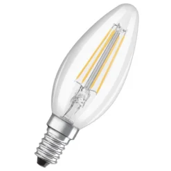 OSRAM Filament Pære > Classic B LED-pære E14 4W 4.000K klar 2stk.