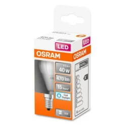 Led Pærer ^ OSRAM Classic P LED-pære E14 4,9W 6.500K mat