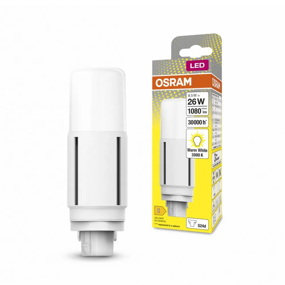 OSRAM Kompakt Lysstofrør > Dulux LED-pære G24d D26 VT EM/AC 9,5 W 830