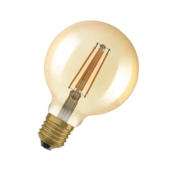 OSRAM Dæmpbar Led-Pære|Filament Pære > 1906 E27 6,5W LED G95 824 guld dæmpbar 2 stk