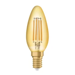 OSRAM Filament Pære > filament kertepære Vintage 1906, E14 Filament 4W 824 gold