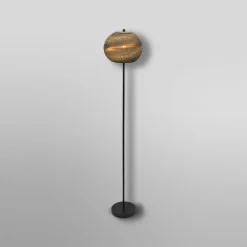 Gulvlamper|Gulvlamper ^ OSRAM gulvlampe BALL, brun, højde 160 cm, bølgepap, E27