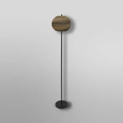 Gulvlamper|Gulvlamper ^ OSRAM gulvlampe BALL, brun, højde 160 cm, bølgepap, E27