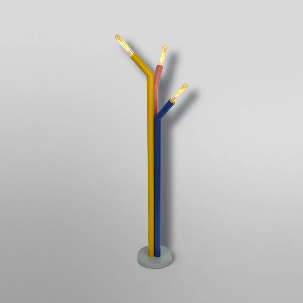 Gulvlamper ^ OSRAM gulvlampe Decor Straw, 3 lyskilder, farvet, stål, E27