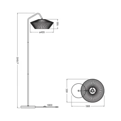 OSRAM Gulvlamper > gulvlampe Decor Stripes, beige, tekstil, E14