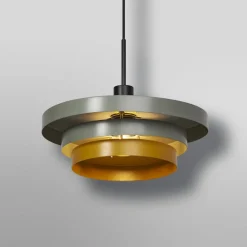 Pendellamper ^ OSRAM hængelampe Decor Layers, grøn/gul, stål, E27
