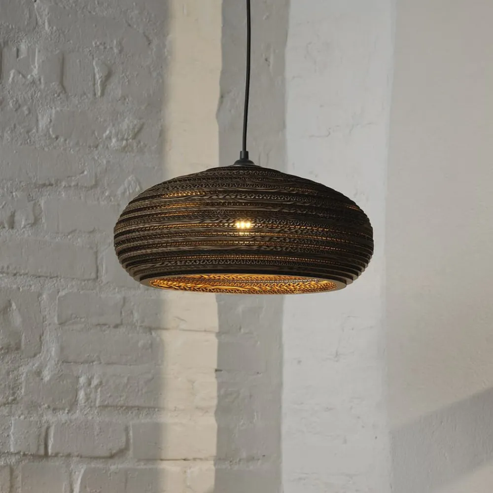 OSRAM Pendellamper > hængelampe DROP, brun, Ø 40 cm, bølgepap, E27