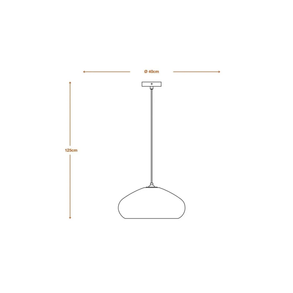 OSRAM Pendellamper > hængelampe DROP, brun, Ø 40 cm, bølgepap, E27