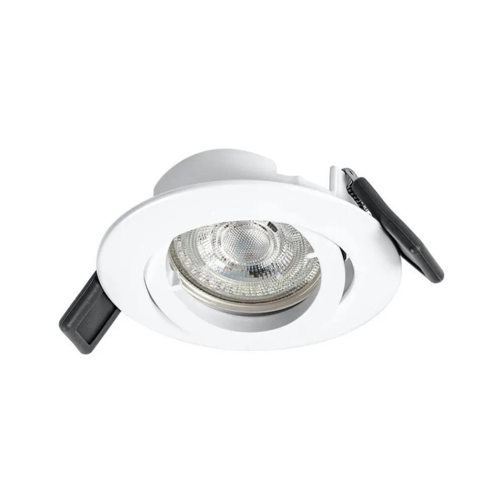 OSRAM Indbygningsspots|Spotlights > indbygningsspot, Ø 9 cm, hvid, metal, GU10-LED, 2.700 K