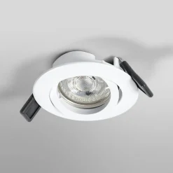 OSRAM Indbygningsspots|Spotlights > indbygningsspot, Ø 9 cm, hvid, metal, GU10-LED, 2.700 K