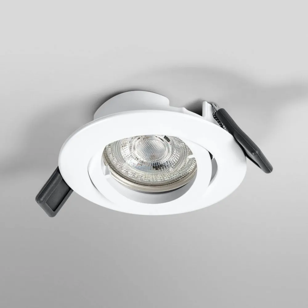 OSRAM Indbygningsspots|Spotlights > indbygningsspot, Ø 9 cm, hvid, metal, GU10-LED, 2.700 K
