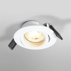OSRAM Indbygningsspots|Spotlights > indbygningsspot, Ø 9 cm, hvid, metal, GU10-LED, 2.700 K