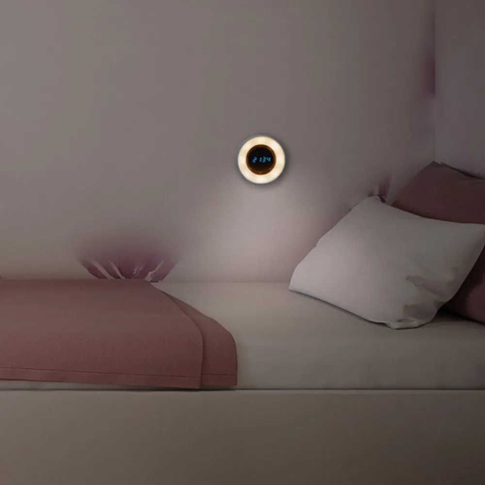 OSRAM Natlys > LED-batteridrevet natlampe NIGHTLUX CLOCK, hvid, ur, CCT