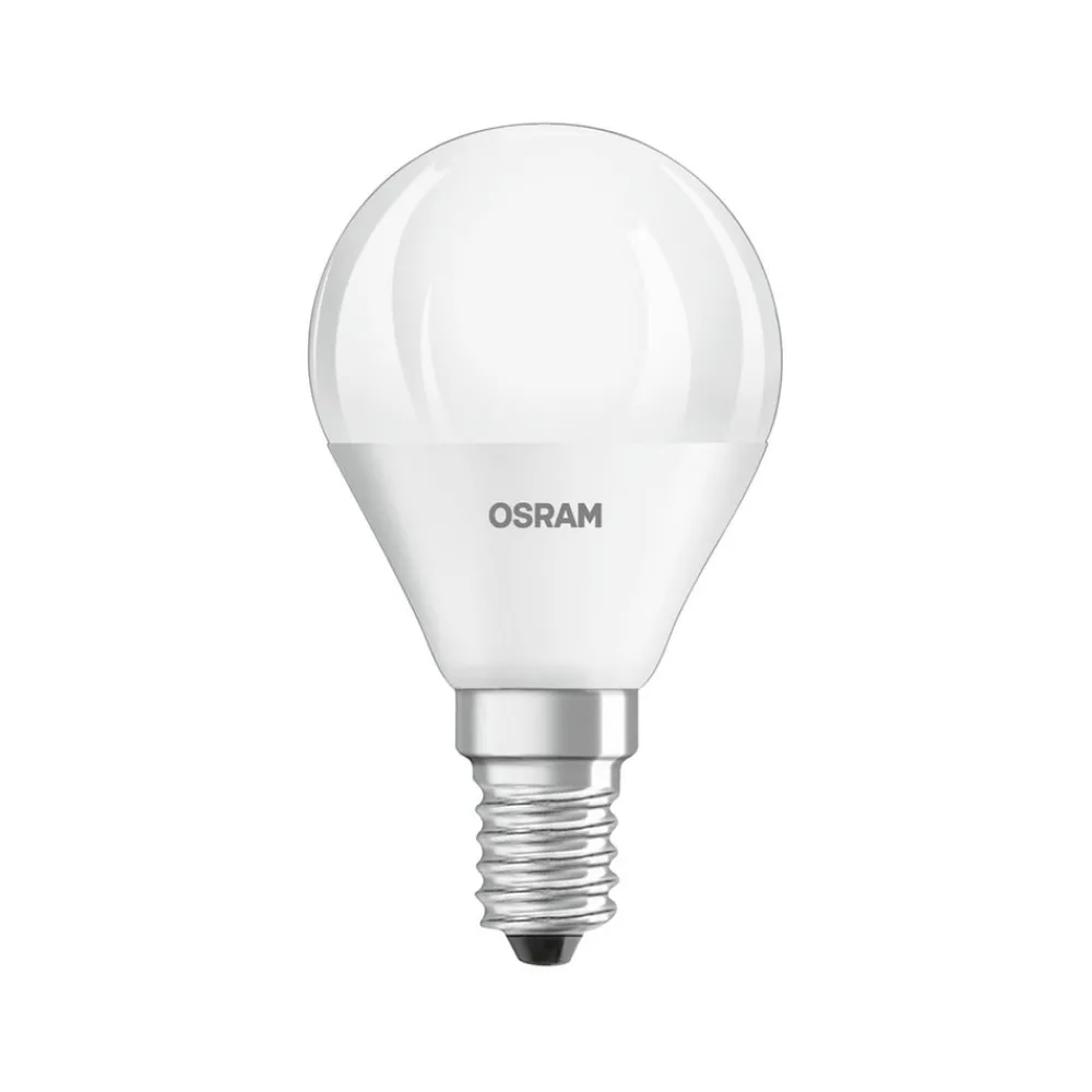 OSRAM Led Pærer > LED-dråbe E14 4,9 W Base P40 840 mat 3 stk